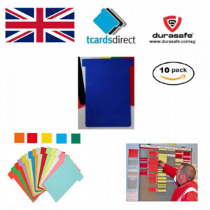 T CARDS DIRECT Plastic T Cards Size 2 300 micron PVC Size 85mm x 449mm - Blue (10pc/pkt)
