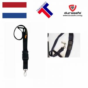 TRACONED Safety Cord Black with Weaklink and Shackle