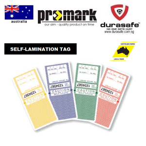 PROMARK SLTT-R Self Lamination Tag (25 each of Red, Green, Blue & Yellow)