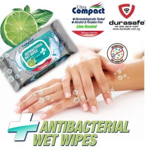 ULTRA COMPACT Antibacterial Wet Wipes, 15 pcs in Pack