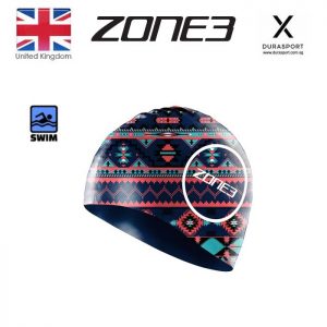 ZONE3 Silicone Swim Cap Aztec