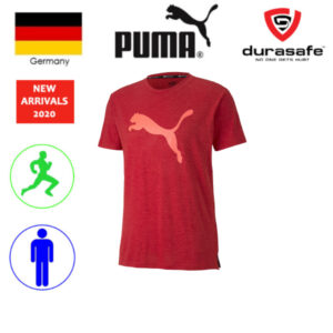 PUMA 51838213 Heather Cat Tee High Risk Red Heath