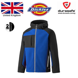 DICKIES JW7023 Hooded Softshell Jacket, Royal/Black