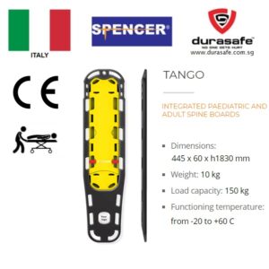 SPENCER ST02140C TANGO Integrated Pediatric and Adult Spine Boards