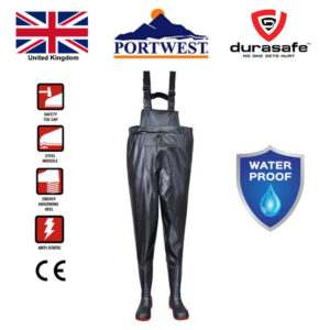 PORTWEST FW74 Safety Chest Wader S5 Size 9