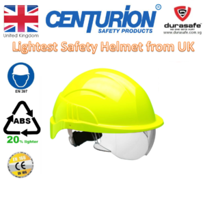 CENTURION S10PLUSEHVYR Vision Plus Euro Ratchet Helmet - Hi Vis Yellow