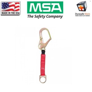 MSA 10002820 Anchorage Connector Large 2½" Throat-Opening Hook with Integral Strap and D-Ring