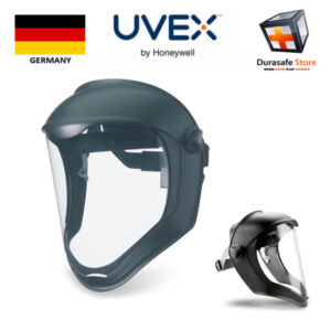 Uvex by Honeywell S8500 Bionic Face Shields, Uncoated, Clear/Black Matte