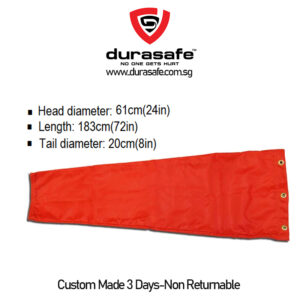 Windsock Orange WaterProof canvas with Eyelets