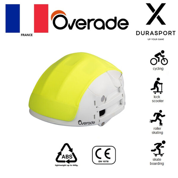 OVERADE Plixi FIT Helmet Cover,Fluo Yellow Size S-M, L-XL