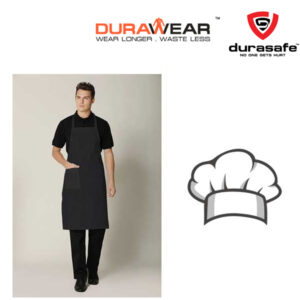 DURAWEAR Black Chef Bib Apron