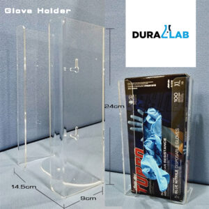 DURALAB Gloves Holder Arcylic Casing Clear