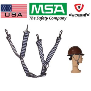 MSA 9100002 Black/White 4 point Clip On Chinstrap