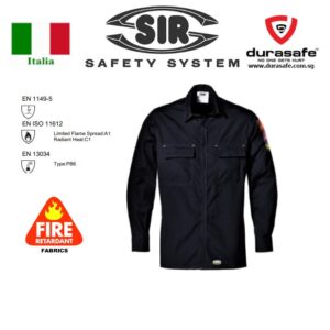 SIR MC5729Q7 Polytech Navy Shirt w/Tape