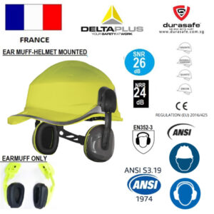 DELTAPLUS INTERLIGHTHE Ear Defender for Safety Helmet SNR 26dB