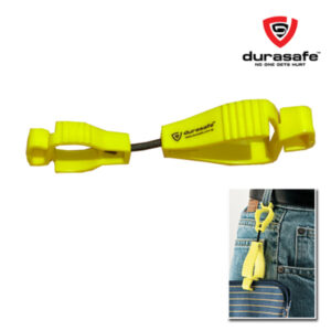 DURASAFE Yellow Glove Clip with Durasafe Logo