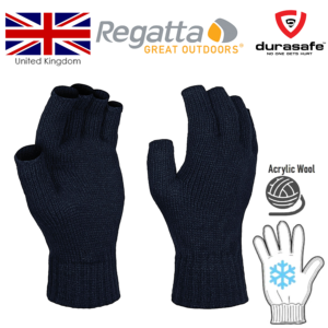 REGATTA TRG202 Professional Unisex Thermal & Fingerless Mitt  Winter Hand Warmer One Size