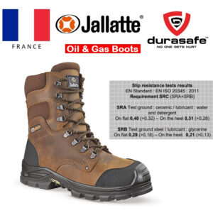 JALLATTE Jalhickory Safety Leather Boot Composite Toe Cap Lace Up Brown EN ISO 20345:2011 S3 CI HI HRO SRC Size 39 - 46