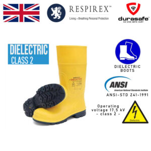 RESPIREX TST-CL2 DIELECTRIC CLASS 2 Yellow Steel Toe Capped Men's Safety Boots UK