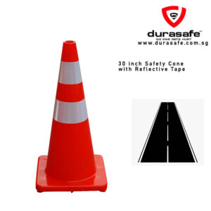 Safety Cone 30 inch with Reflective Tape