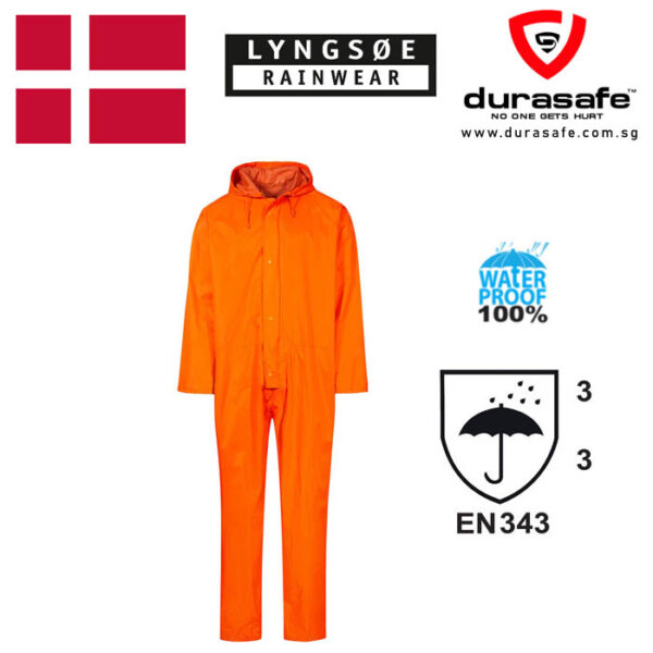 Lyngsoe LR204013 OnePiece Rainwear Orange , Size SXL Durasafe Shop
