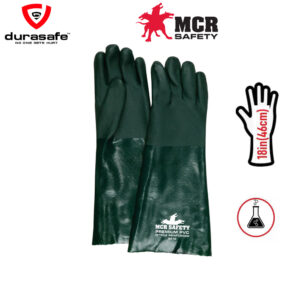 MCR SAFETY 6418 Memphis Premium Double Dipped PVC Glove 18'' - L