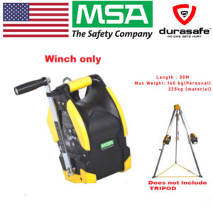 MSA 10154688 MSA Workman Winch 30m, Stainless-Steel Cable