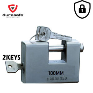 Padlock 100mm Retangular 2keys set Stainless steel