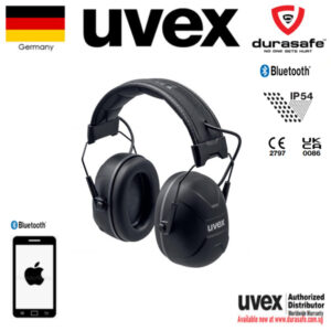 UVEX 2640001 aXess one Smart Bluetooth Headband Earmuff SNR 31db