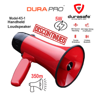 DURAPRO K5-1 Megaphone Handheld 5 watts Loud Hailer