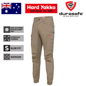 HARD YAKKA Y02340 3056 Workwear Cargo Cuff Pant Desert Size 77R - 102R
