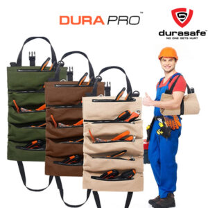 DURAPRO Tool Bag Electrician Roll Up Pouch - Khaki