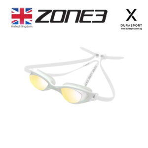 ZONE3 ASPECT White/Clear Goggle Rainbow Mirror Lens