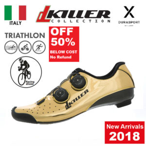 DL KILLER KS1 Cycling Race Shoe Gold Size 39-45, Italy