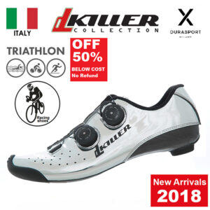 DL KILLER KS1 Cycling Race Shoe Silver Size 40-44, Italy