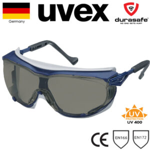 UVEX 9175261 Skyguard NT Safety Spectacle Blue/Grey Frame Grey Supravision Excellence Len