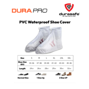 DURAPRO Shoe Cover PVC Size S - 3XL