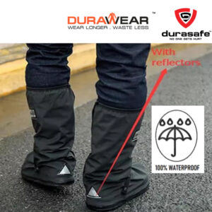 DURAWEAR Waterproof Reusable Boots Cover for Motorbike, Size L