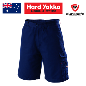 HARD YAKKA Y05906 Legends Lightweight Cargo Shorts – Navy