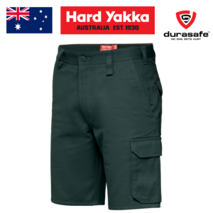 HARD YAKKA Y05500 Drill Cargo Short – Green