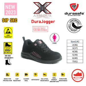 ARMOUR DuraJogger Ladies Safety Trainer w/ Toecap and Midsole ESD Size 2(36) - 7(41)