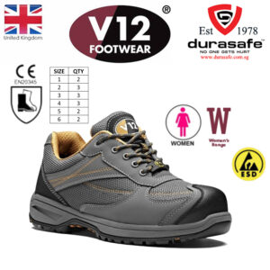 V12 V1935 TURBO IGS LIGHTWEIGHT METAL FREE ESD LADIES SAFETY TRAINERS