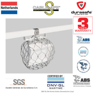 CABLESAFE DOPSN-50X50X50 Dropped Objects Prevention Safety Net 500x500x500mm 2.5mm Lanyard