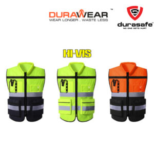 DURAWEAR Safety Reflective Vest for Traffic Officer Size L-3XL