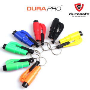 DURAPRO Mini Safety Hammer Emergency Seat Belt Cutter Car Window Breaking Escape Tool