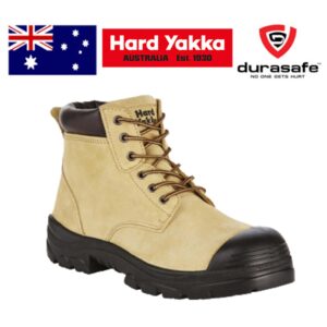 HARD YAKKA Y60265 Gravel Suede Zip Safety Boot Sand
