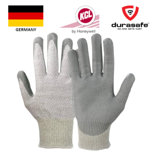 KCL- 550 Waredex Work PU Coated Polyamide Cut Resistant Knit Wrist Glove Grey 10"