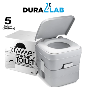 DURALAB Zimmer Portable Toilet camping Porta Potty-5Gallon(20L) Waste tank-Durable Leak Proof