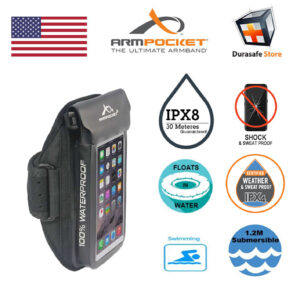 ARMPOCKET Aqua 100% Waterproof Smartphone Armband