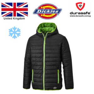 DICKIES DT7024 22 Stamford Puffer Jacket, Black/Lime